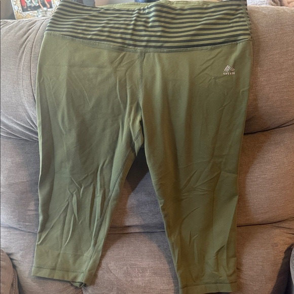 RBX Olive Green Active Leggings - Picture 1 of 3